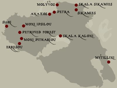 lesvos map