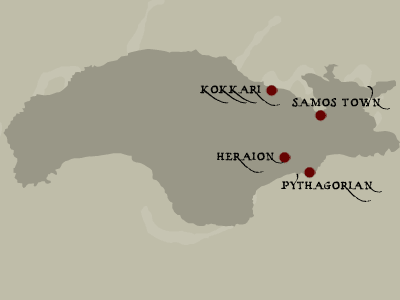samos map